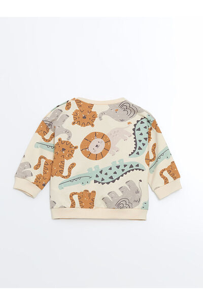 LC Waikiki Crew Neck Sweatshirt and Sweatpants for Baby Boy - Set of 2