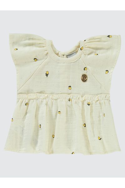 Pierre Cardin Baby Girl Shorts Set 3-18 Months Dark Ecru
