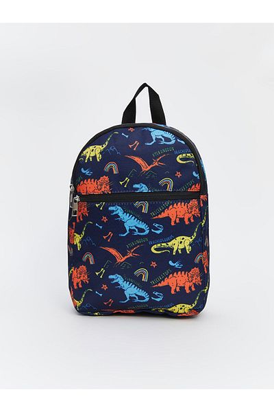 LC Waikiki Lcw Eco Navy Blue Dinosaur Printed Boy's School Bag