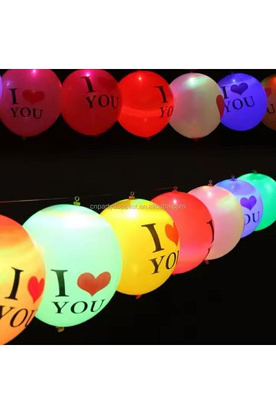 Generica Battery operated glow balloons, set of 18 pieces