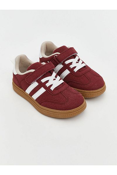 LC Waikiki Lcw Steps Claret Red Lace and Velcro Baby Girl Sports Shoes