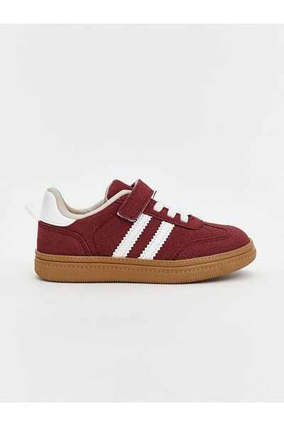 LC Waikiki Lcw Steps Claret Red Lace and Velcro Baby Girl Sports Shoes