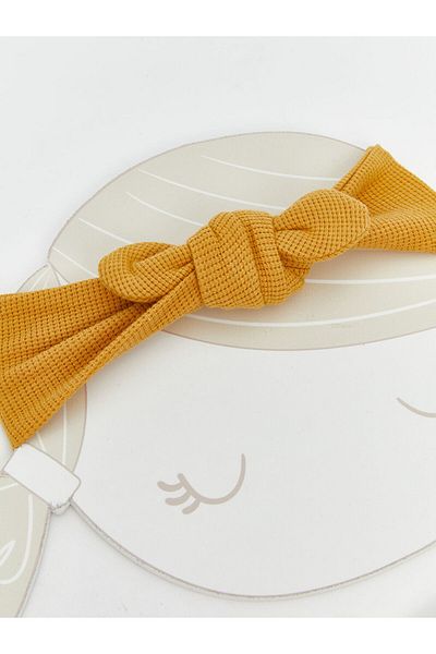 LC Waikiki Lcw Baby Yellow Bow Detailed Baby Girl Hair Band 2-Pack