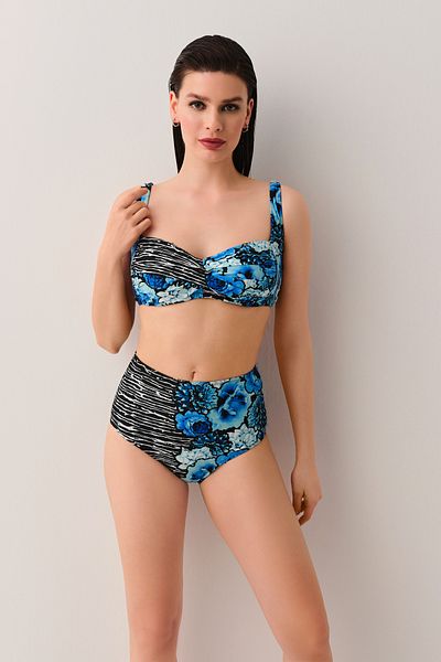 SUWEN Azure High Waist Bikini Bottom