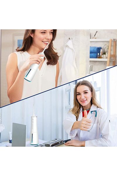 fulina Cordless Water Flosser ,,3 Modes & 4 Jet Tips,can be rotated 360°, for Braces Gums