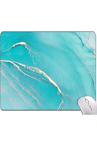 fulina Mouse Pad, Office Desk Mat ,11.8" ×9.8" ,with Non-Slip Rubber Base ，Color Mixed Marble