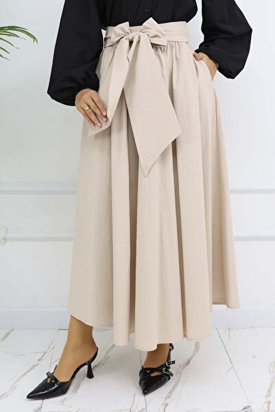 benguen Φιόγκος σε χρώμα πέτρας, προσωπική φούστα 2197