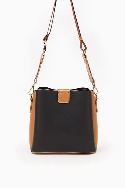 Levidor 930126   Τσάντα Black-Camel Γυναικεία Τσάντα ώμου
