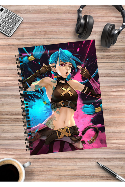 mertfigur Caiet cu spirală Arcane Jinx Anime (50 coli)