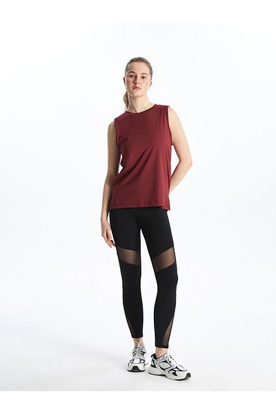 LC Waikiki Koor Burgundy Crew Neck Women's Athlete