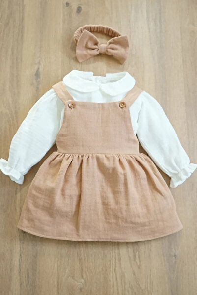 gumbuloy X Silk Atlas Long Sleeve Ruffled Bandana Muslin Dress