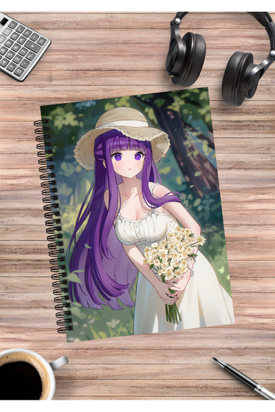 mertfigur Frieren Beyond Journey's End Cer Îndepărtat Puternic Caiet cu spira...