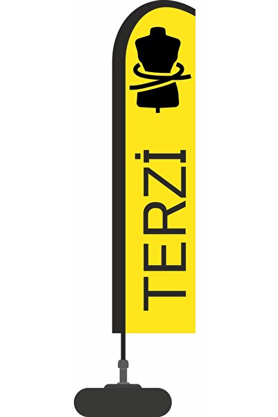 ARSLAN BAYRAK REKLAM PROMOSYON 75X300 CM YELKEN BAYRAK/OLTA BAYRAK SETİ TERZİ