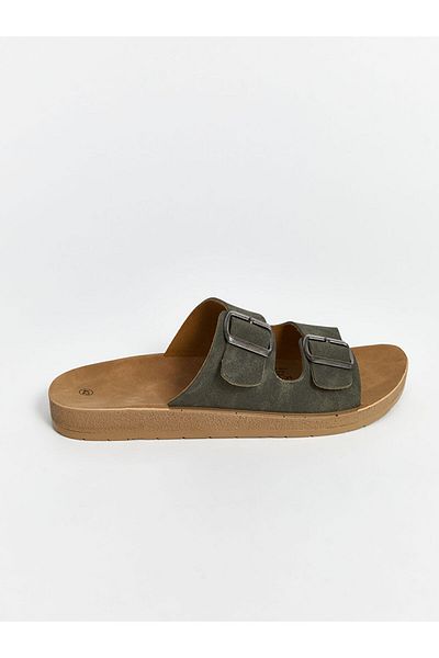 LC Waikiki New Season Double Striped Men's Slippers - S5Cl03Z8