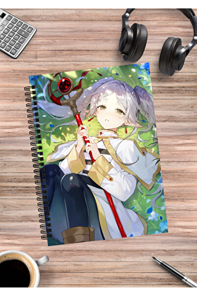 mertfigur Frieren Beyond Journey's End Himmel Fern Stark Anime Spiral Notebook A5 (50 Sheets)