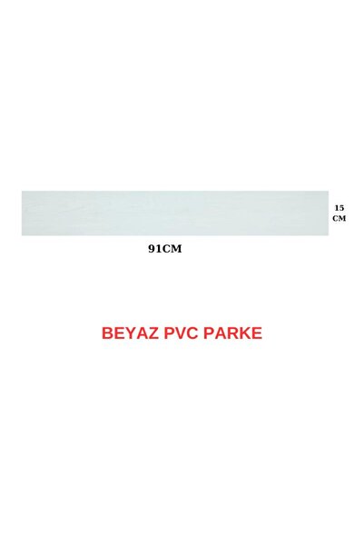 Renkli Duvarlar 5m2 Alan Kaplar Beyaz Model Pvc Floor Yapışkanlı Sudan Etkilenmeyen PVC Yer Döşeme Parkesi PARKE-P12