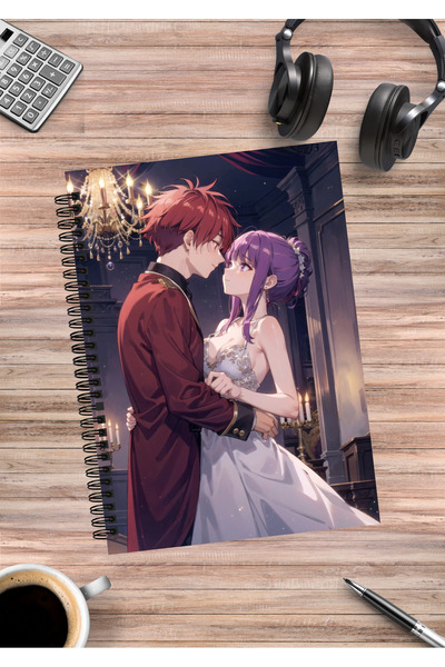 mertfigur Σημειωματάριο με σπειροειδή σχήματα Anime A5 (50 φύλλα) του Frieren Beyond Journey's End Himmel Fern Stark