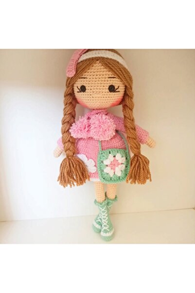 elimdeki sanat Tubicraft amigrumi pempe şeker bebek organik oyuncak