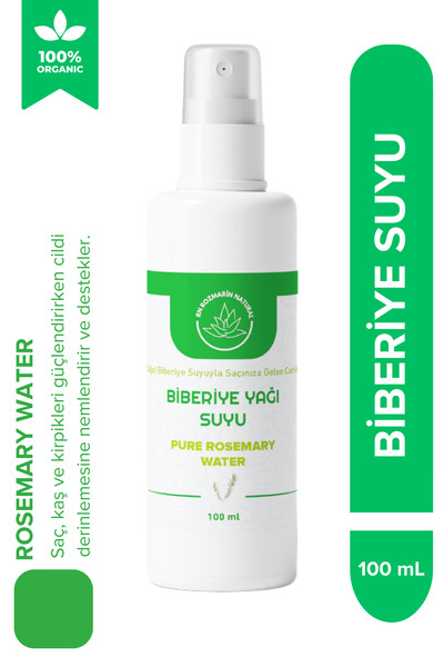 Rn Rozmarin Natural Biberiye Suyu 100 ml - Doğal Saç, Cilt ve Vücut Bakımı İç...