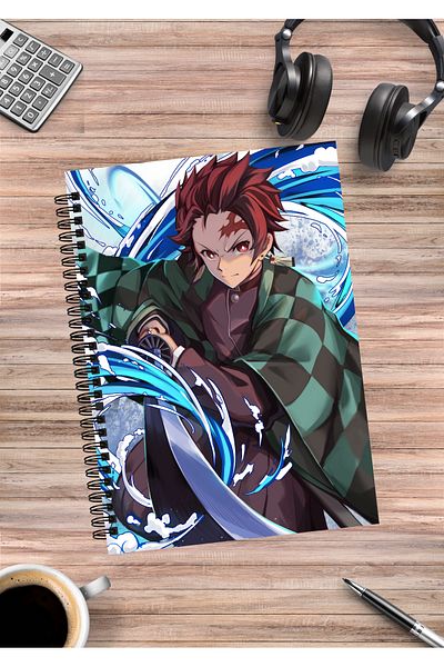 mertfigur Demon Slayer Anime Spiral Notebook A5 (50 Sheets)