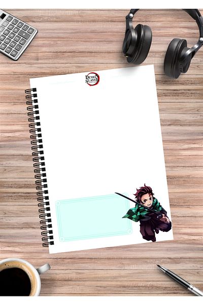 mertfigur Demon Slayer Anime Spiral Notebook A5 (50 Sheets)