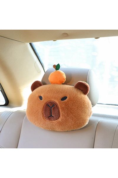 Choice capybara car pillow Car Neck Pillow Capybara Plush Shoulder Protection Cute Tissue box Kawaii Car De