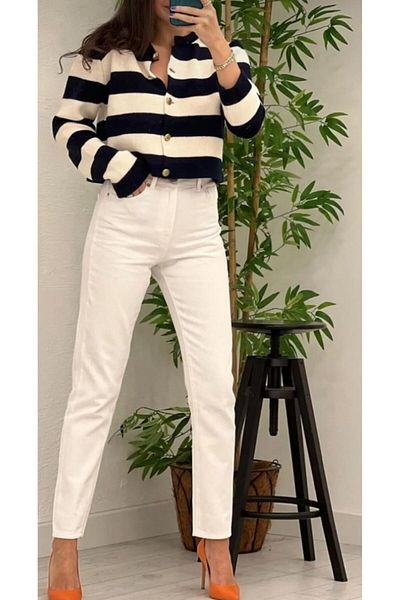 SU SHE Women's Mom Jean - Boyfriend Style up Waist Power Lycra