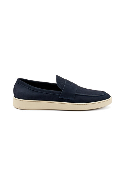 Frau Erkek Oxford ( Klasik) 24D4 Frau SUEDE BLUpanna