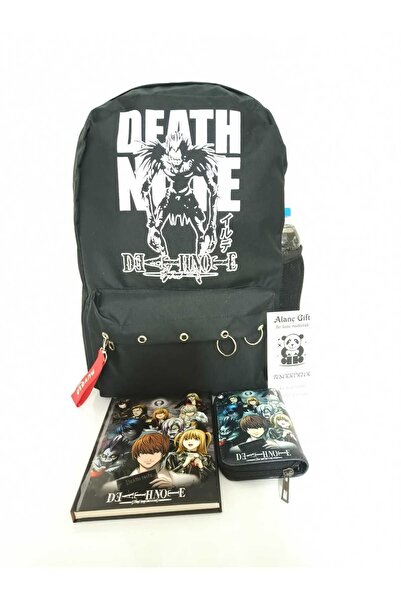 Alanç Gift Yılbaşı Özel Hediye Seti Anime Baskılı Okul Sırt Çantası, Defter, Cüzdan