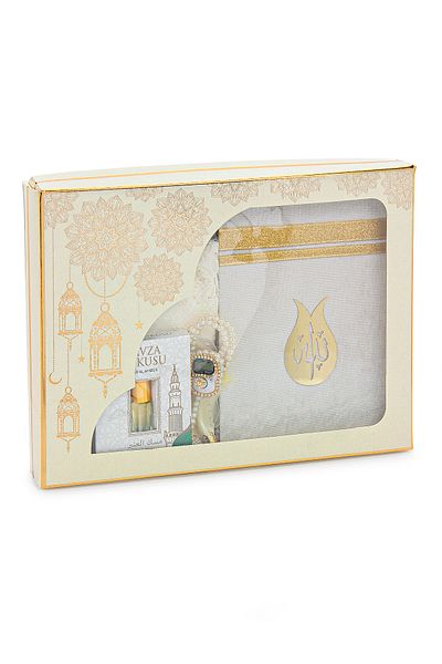 ihvanonline Dowry Prayer Rug Religious Worship Set 6 Pieces Suitable Bridal Ramadan Gift for Bundle