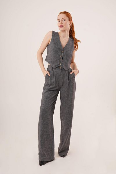 LOKADI Women's Vest Pants 2 Piece Set