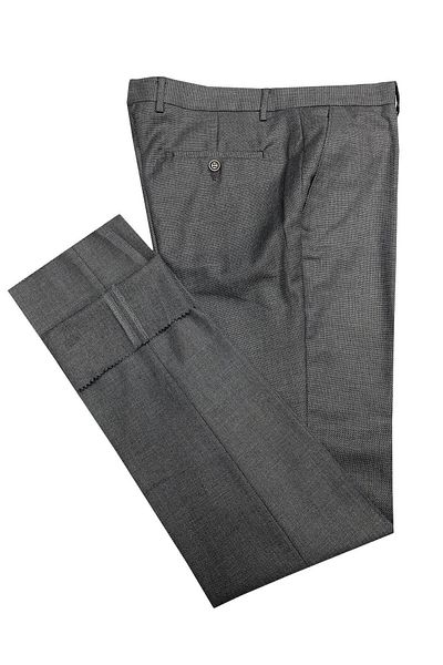 CLASSİCS MEN Avasar Ανδρικό Γκρι υφασμάτινο παντελόνι Regular Fit-7222