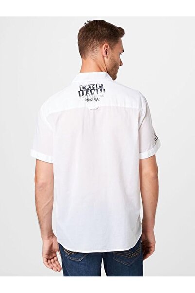 Camp David %100 PAMUK KISA KOLLU  GÖMLEK