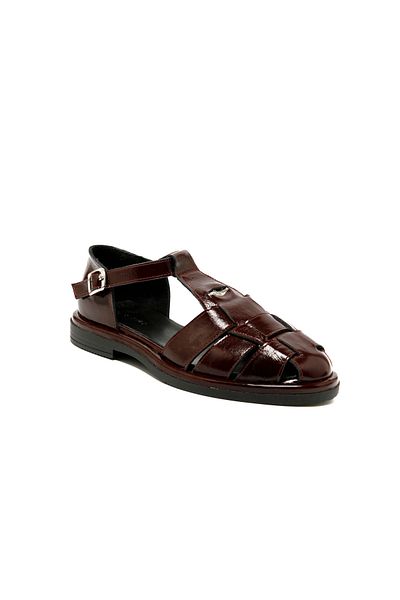 John May Sandale pentru femei / fete - RC-25Y-001-R40208 John May 582-Burgundy Piele lacuita