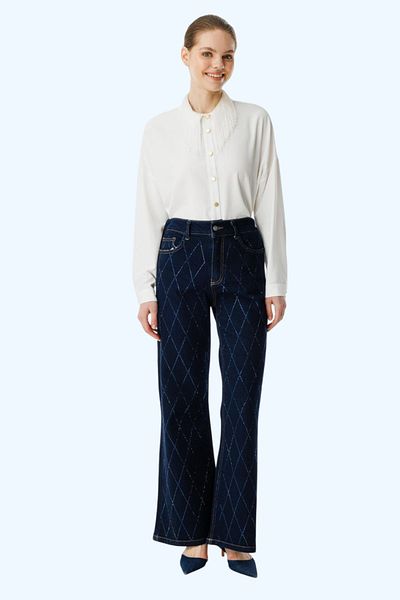 Ghisa PONTOLON JEANS DETALIAT PIATRA