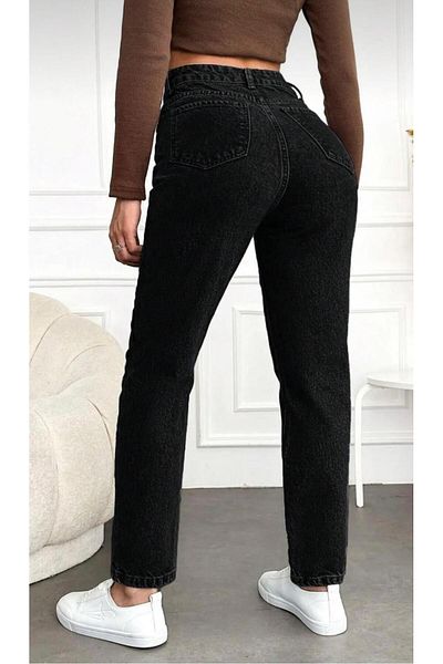 SU SHE Women's Mom Jean - Boyfriend Style up Waist Power Lycra