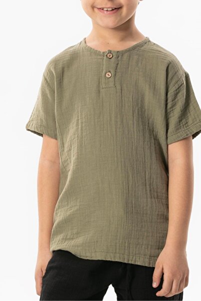 Eliş Şile Bezi Ανδρικό και παιδικό μπλουζάκι με κοντομάνικο Western Pocket Pedestrian