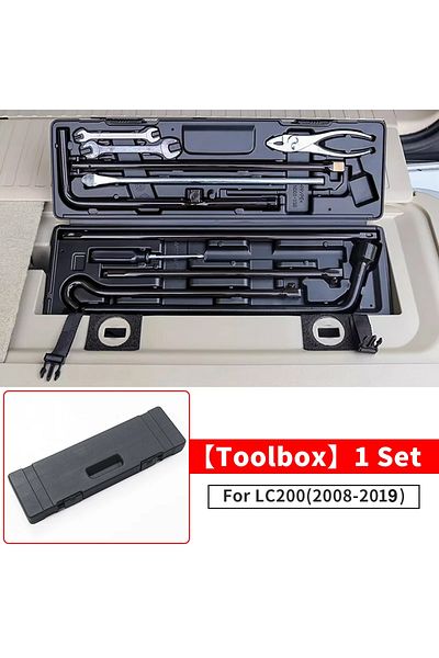 Generic OEM Trunk Tool Kit for Toyota Land Cruiser LC200 – Complete Auto Repair Set with Storage Box