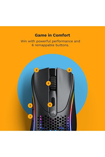 Glorious Model D 2 Wireless Mouse, 66g, 26K DPI, Black