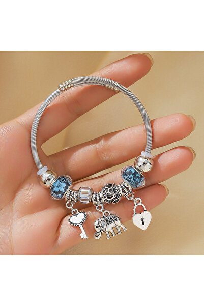 Choice 805235-Blue 1 Women's Pan Family Style Elephant Peach Heart Life Tree ...