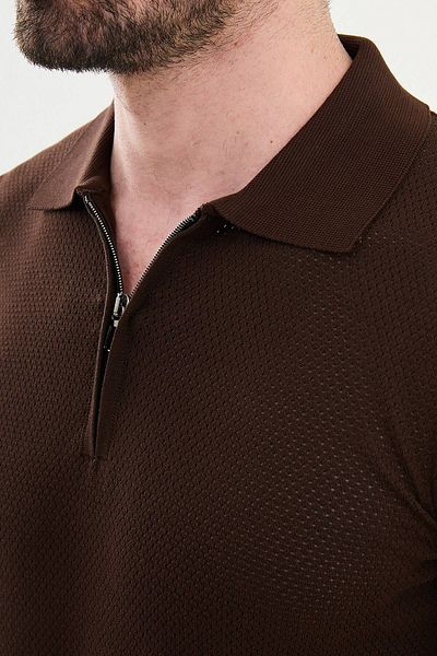 Mcr Knitwear POLO ZIPPERED COLLAR