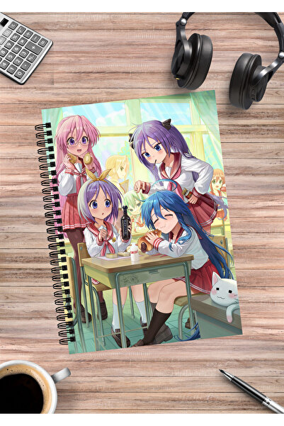 mertfigur Caiet cu spirală Lucky Star Anime A5 (50 coli)