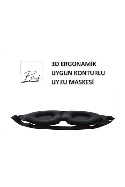 siyah pearl 3D Ergonomic Conformable Contoured Yoga, Sleeping Mask