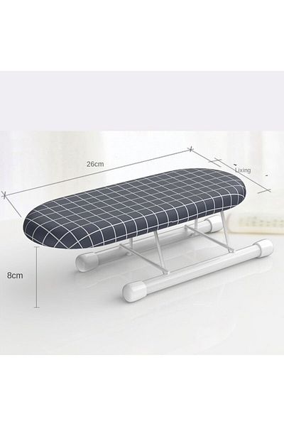 Choice Dark Grey Portable Mini Ironing Board Rack for Clothes, Sleeves and Shirts - Small Size, Easy to Sto