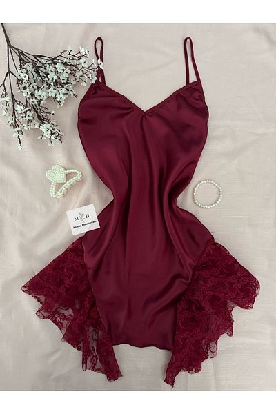 MH Moony Homewears Cămașă de noapte Defination Burgundy Fancy