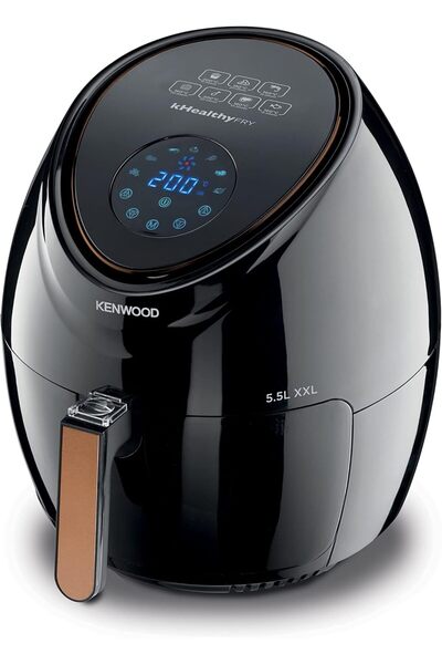 Kenwood Digital Air Fryer, 1800W, 5.5L, 2.4Kg, Rapid Hot Air Circulation, HFP50.000BK, Black