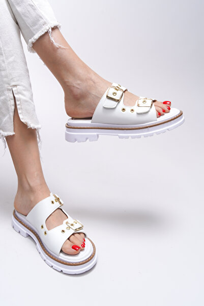 Riccon Papuci Tamrithe pentru femei 0012100 Alb