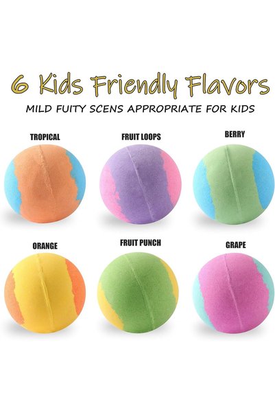 Beauenty 6PC Bath Bomb for Kids with Surprise Heroes Toys Inside