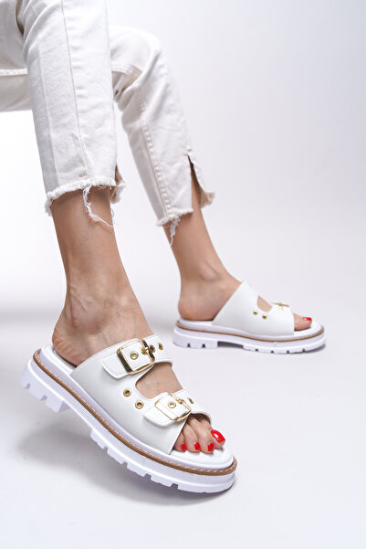 Riccon Papuci Tamrithe pentru femei 0012100 Alb