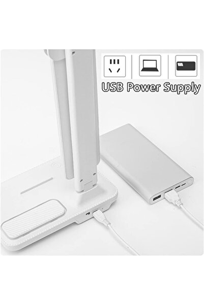 fulina LED Desk Lamp,with Pen Holder,Adjustable Foldable Table Lamp,Anti Slip Base,Rechargeable